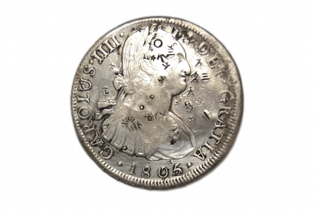 CARLOS IV, 1805. 8 Reales Lima-J.P.