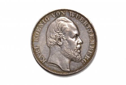 ESTADOS ALEMANES- WÜRTTEMBERG, 1871. 1 THALER