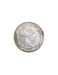 ISABEL II 1867, 1 Escudo, Madrid