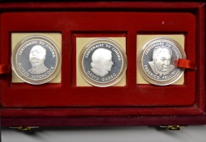 FRANCIA 1995, 100 Francos, Hitchcock-Garbo-Fellini (3 monedas)