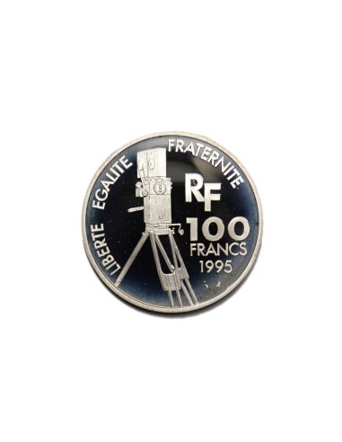 FRANCIA 1995, 100 Francos, Hitchcock-Garbo-Fellini (3 monedas)