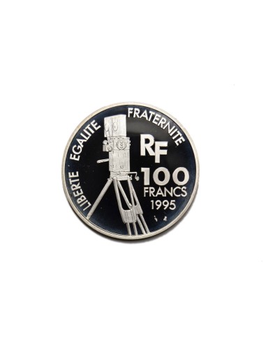 FRANCIA 1995, 100 Francos, Hitchcock-Garbo-Fellini (3 monedas)