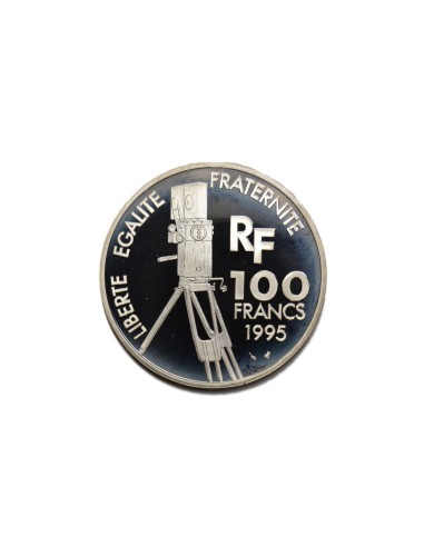 FRANCIA 1995, 100 Francos, Hitchcock-Garbo-Fellini (3 monedas)