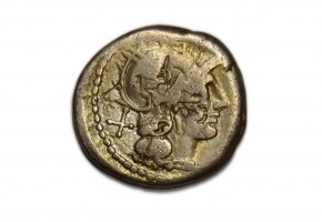 ATILIA. denario 155 a J.C.