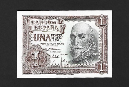 ESTADO ESPAÑOL 1 PESETA 1953 SERIE N