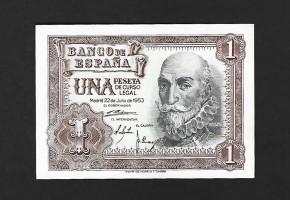 ESTADO ESPAÑOL 1 PESETA 1953 SERIE N