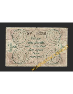 ALELLA (Barcelona), 1 pesseta (1937) 2