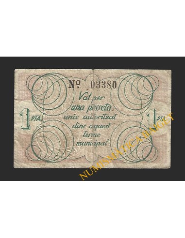 ALELLA (Barcelona), 1 pesseta (1937)
