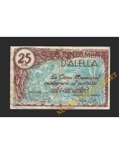 ALELLA (Barcelona), 25 cèntims (1937)