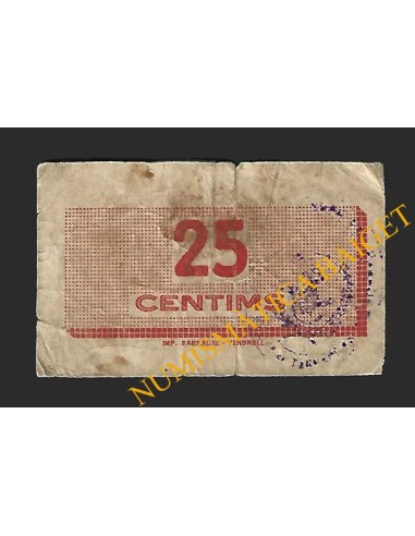 BISBAL DEL PENEDES, LA (Tarragona), 25 cèntims , Maig del 1937