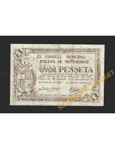 OLESA DE MONTSERRAT (Barcelona), 1 pesseta, 14 de setembre del 1937