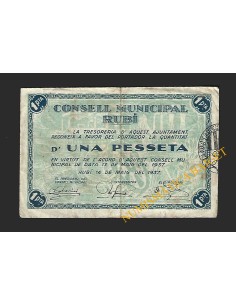 RUBI (Barcelona) 1 pesseta 14 de maig del 1937