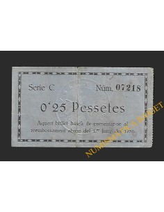Manufacturas Sedó. Esparraguera, 0'25 pessetes 1938 2