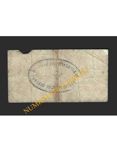 VALDEALGORTA,  25 céntimos,mayo de 1937