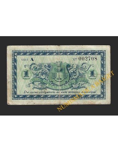 TAMARITE,  1 peseta, 10 de octubre de 1937