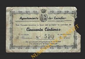 ESCUCHA (Teruel) 50 céntimos