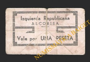ALCORISA (Teruel) 1 peseta