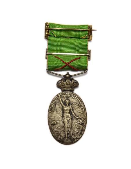 ALFONSO XIII - MARRUECOS - Medalla de Plata 29-06-1916