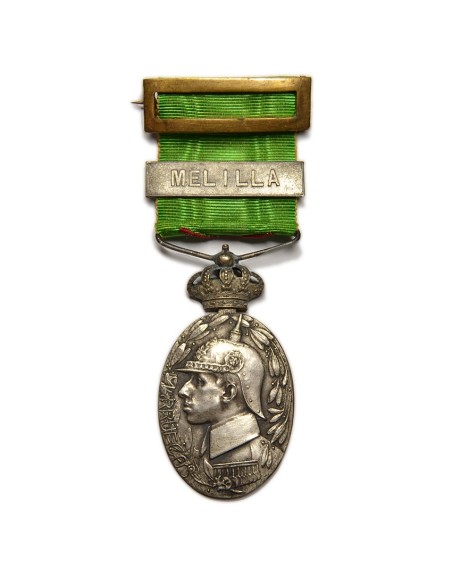 ALFONSO XIII - MARRUECOS - Medalla de Plata 29-06-1916