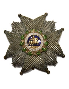 PLACA DE LA REAL Y MILITAR ORDEN DE SAN HERMENEGILDO (1850-1937)