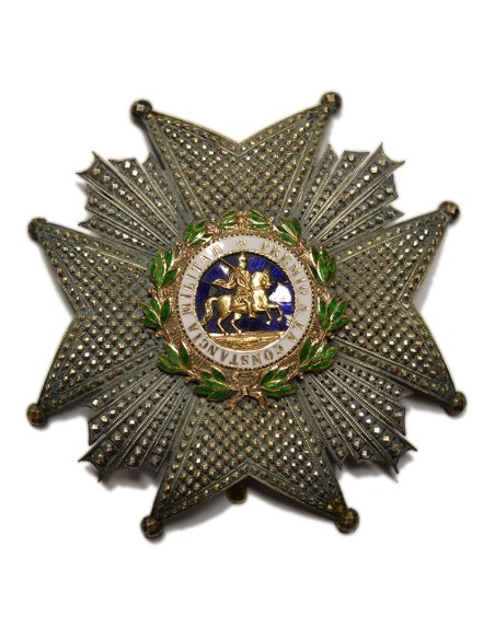 PLACA DE LA REAL Y MILITAR ORDEN DE SAN HERMENEGILDO (1850-1937)