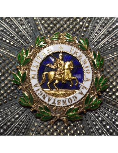 PLACA DE LA REAL Y MILITAR ORDEN DE SAN HERMENEGILDO (1850-1937)