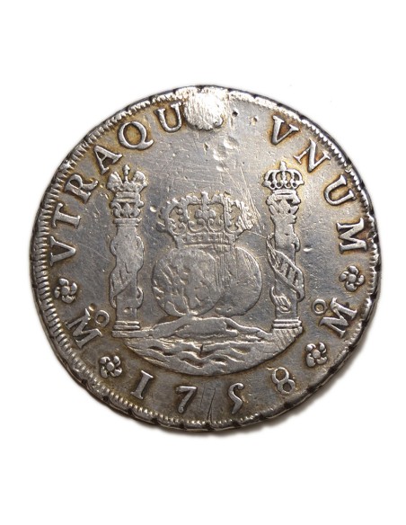 FERNANDO VI - 8 Reales 1758 México MM
