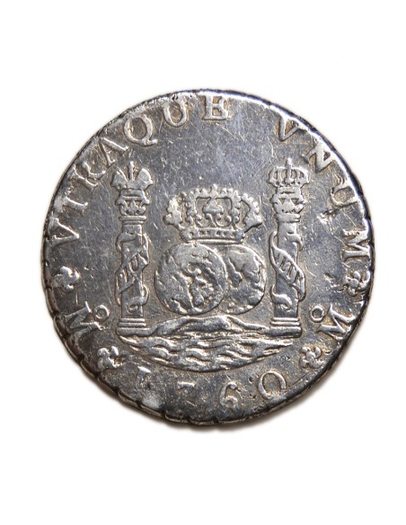 CARLOS III - 8 Reales 1760 México MM