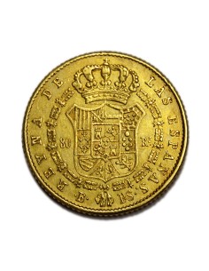 ISABEL II - 80 Reales 1847 - Barcelona 2