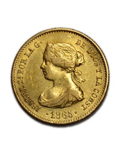 ISABEL II - 4 Escudos 1865 - Madrid
