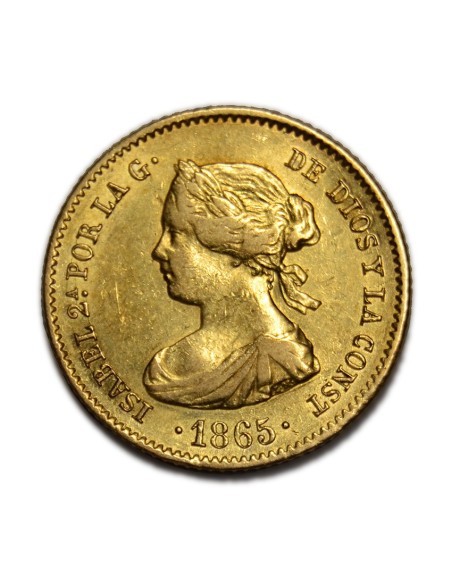 ISABEL II - 4 Escudos 1865 - Madrid