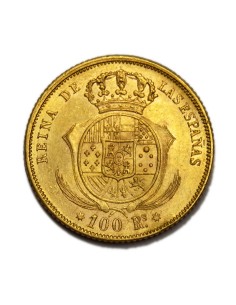 ISABEL II - 100 Reales 1862 - Sevilla 2