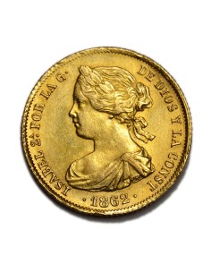 ISABEL II -  100 Reales 1862 - Madrid