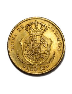 ISABEL II -  100 Reales 1862 - Madrid 2