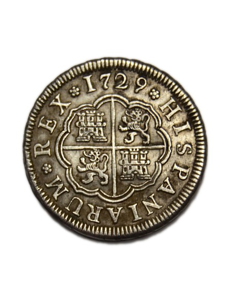 FELIPE V - 1 Real 1729 - Segovia F