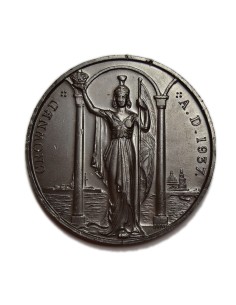 Medalla coronación George VI 2