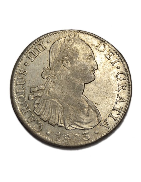 CARLOS IV 1803 - 8 REALES MEXICO FT