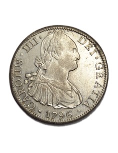 CARLOS IV 1796 - 8 REALES MEXICO FM