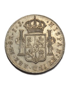 CARLOS IV 1792 - 8 REALES LIMA IJ 2