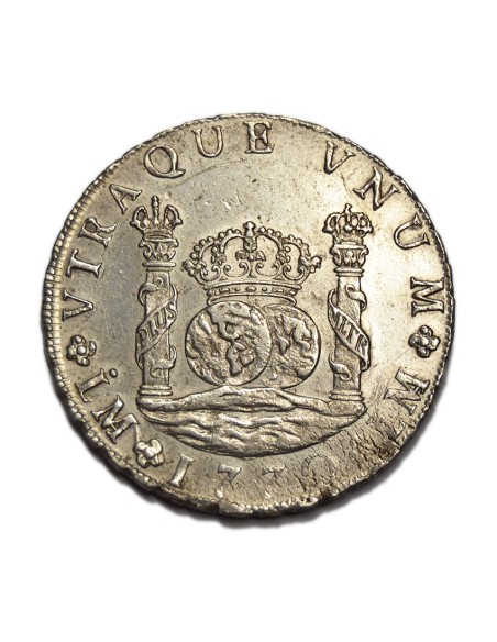CARLOS III  1770 - 8 REALES LIMA JM