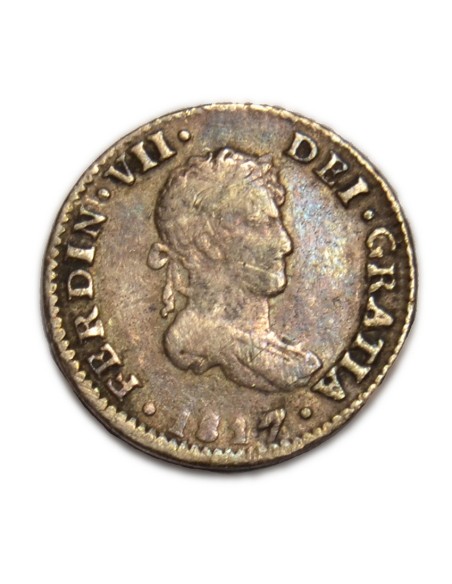 FERNANDO VII 1817, 1/2 Real. México
