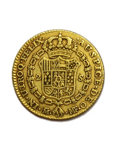 CARLOS IV - 2 ESCUDOS 1793 MADRID