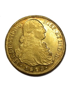 FERNANDO VII - 8 Escudos  1813/1 Santiago F.J.