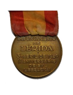 LERIDA  A SUS EXCOMBATIENTES - 1940 - II ANIVERSARIO 2