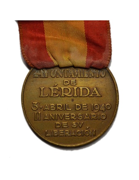 LERIDA  A SUS EXCOMBATIENTES - 1940 - II ANIVERSARIO