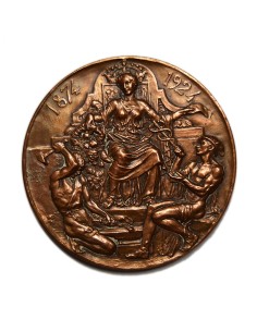 MADRID 1924 - 50º ANIVERSARIO DE LA CONCESION AL BANCO DE ESPAÑA DE EMISION FIGUCIARIA