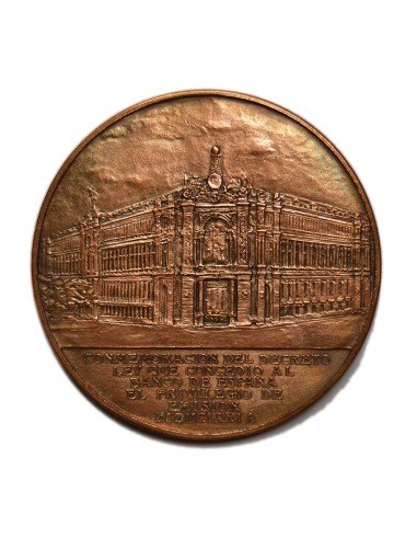 MADRID 1924 - 50º ANIVERSARIO DE LA CONCESION AL BANCO DE ESPAÑA DE EMISION FIGUCIARIA