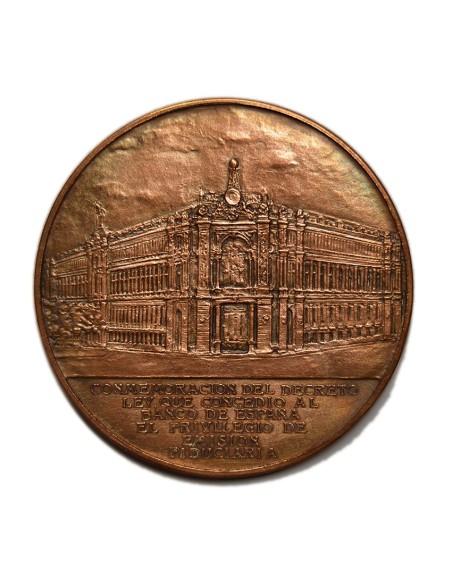 MADRID 1924 - 50º ANIVERSARIO DE LA CONCESION AL BANCO DE ESPAÑA DE EMISION FIGUCIARIA
