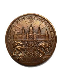 BARCELONA 1929 - EXPOSICION INTERNACIONAL - COBRE 2