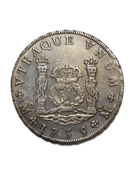FERNANDO VI - 8 Reales 1755 México MM